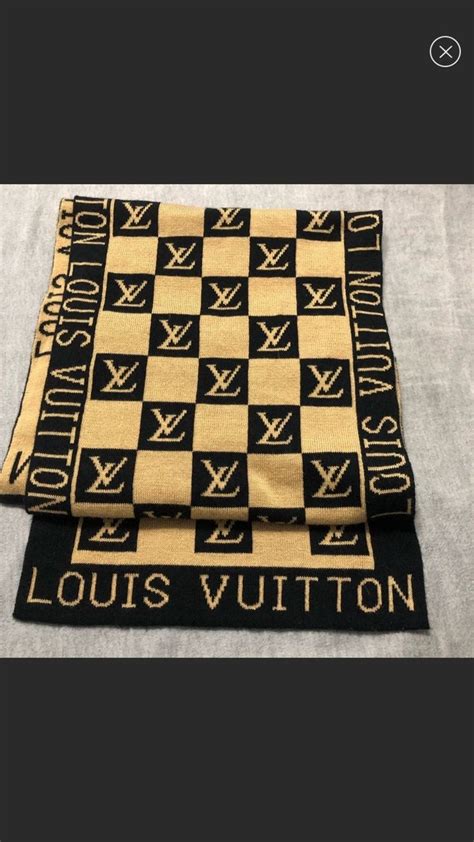 louis vuitton khaki scarf|louis vuitton checkered scarf.